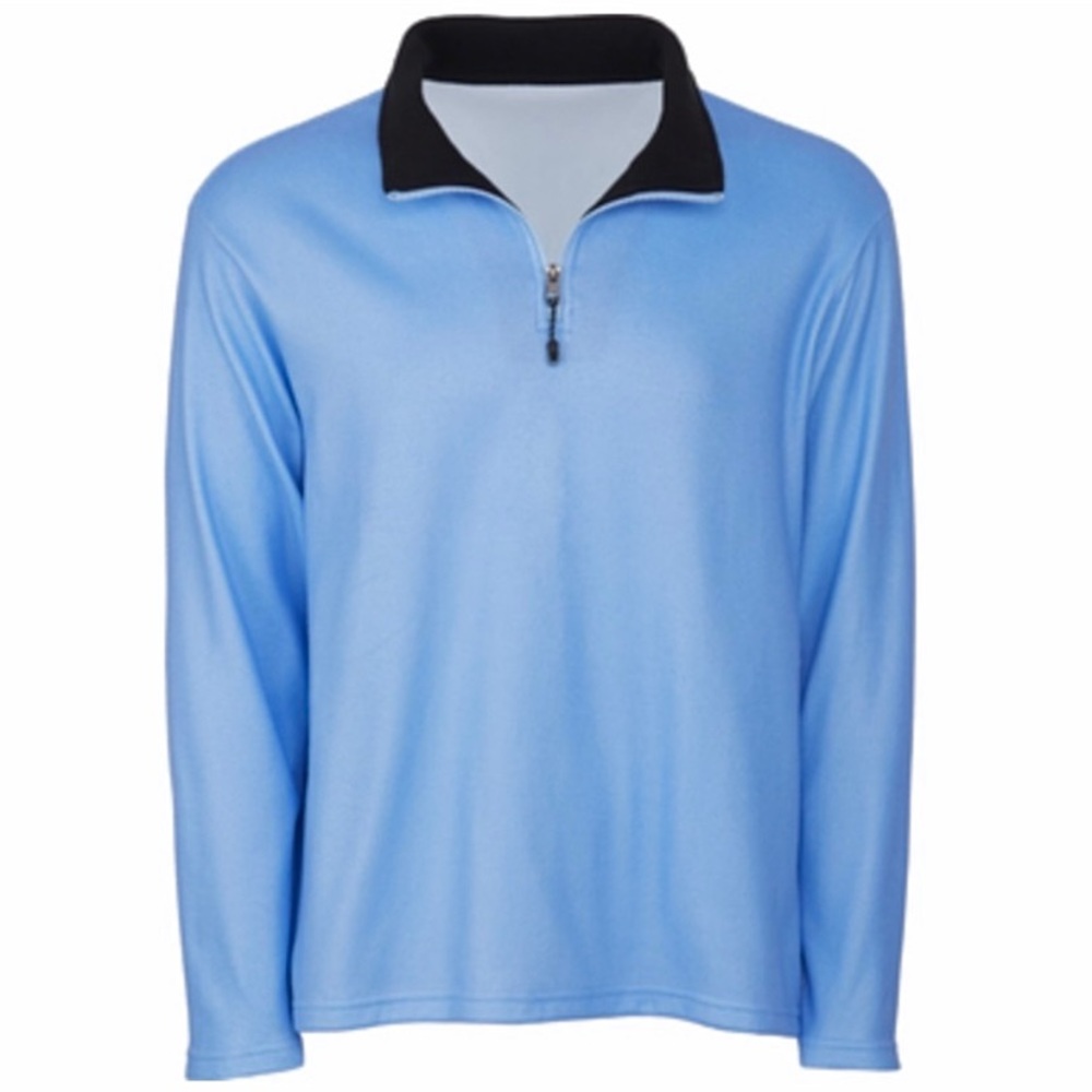 NEW Big Sky Men’s Outfitters Blue 1/4 Zip Up Sweater